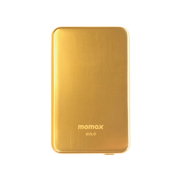 بطارية متنقلة Q.Mag Power 6 من Momax اللاسلكي المغناطيسي – شاحن MagSafe فائق النحافة بسعة 5000 مللي أمبير | ذهبي بطارية متنقلة Q.Mag Power 6 من Momax اللاسلكي المغناطيسي – شاحن MagSafe فائق النحافة بسعة 5000 مللي أمبير | ذهبي